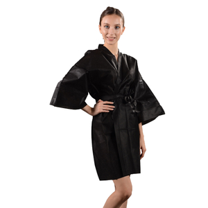 Одноразовое нетканое кимоно для сауны с коротким рукавом