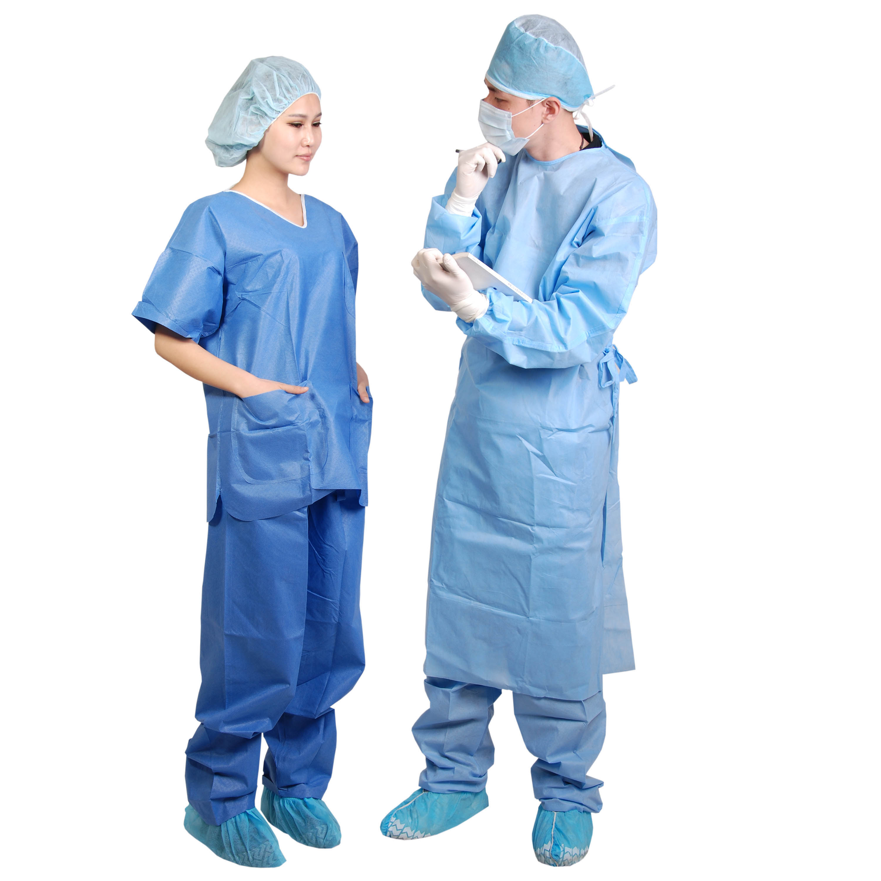 Одноразовый скраб-костюм Многоразовый скраб-костюм Доктор Медсестра Скраб-костюм Больничная форма