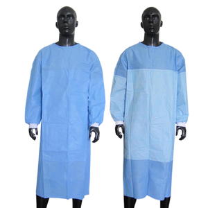 Одноразовый армированный хирургический халат увеличенного размера